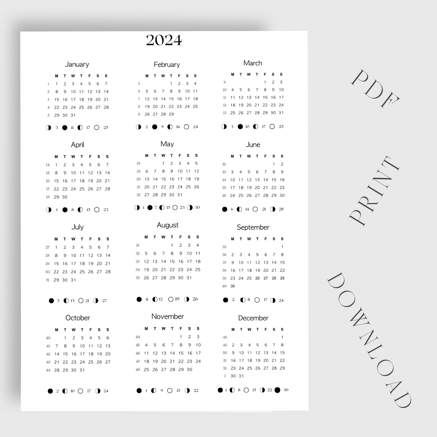 Printable 2024 Calendar