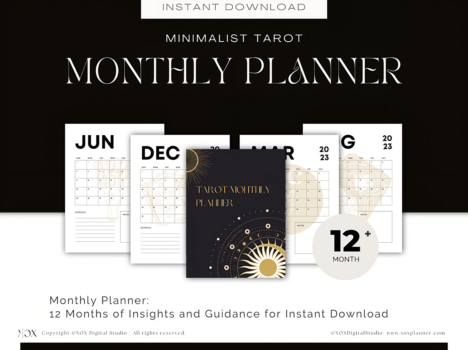 The Tarot Planner: Undated Weekly Planner and Tarot Journal